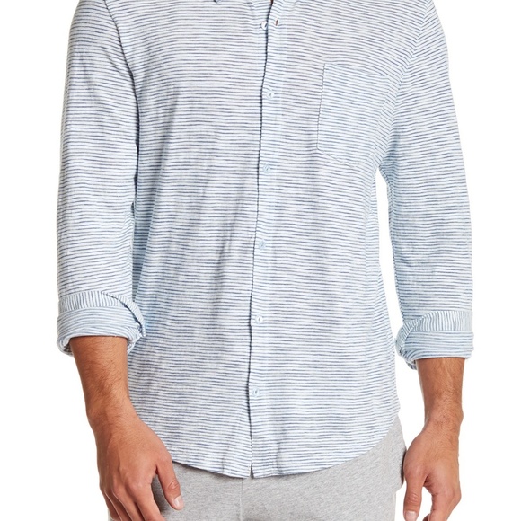 Knit Cotton Shirt Men's XXL Stripe NEW Long Sleeve Cozy Soft NWT 🎉HP🎉 - Picture 4 of 10